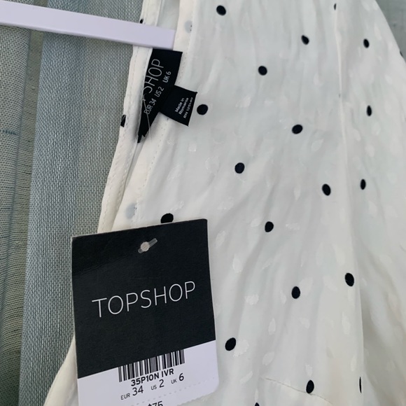 Topshop Polka Dot Dress with Open Back - Picture 4 of 7